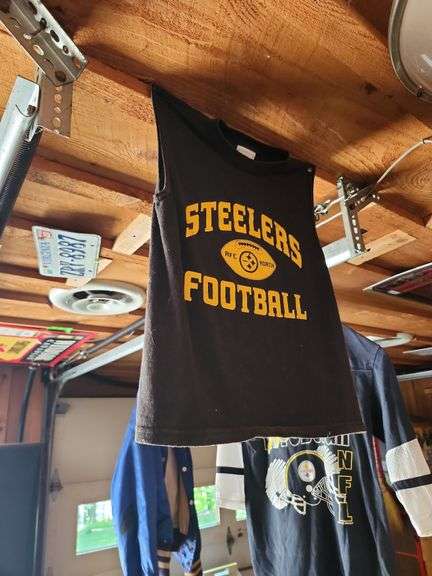 Steelers football shirts and bar jacket
