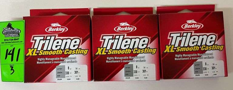 Trilene 330 yard spools