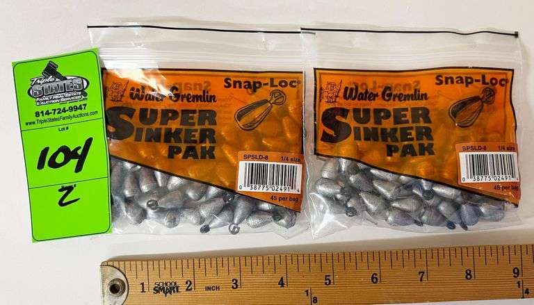 Water Gremlin Super Sinker Pak - Snap Loc