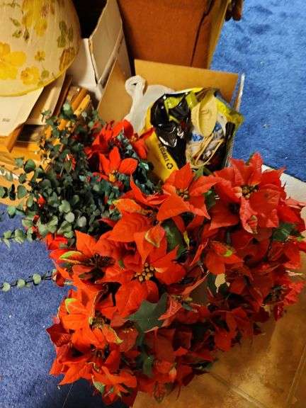 Christmas decorations, lamp shades, cushions , and miscellaneous