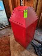 Metal garbage can