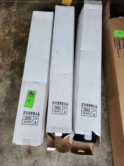 Advertisement signs quantity of three