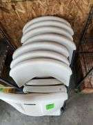 Lifetime folding chairs total of eight