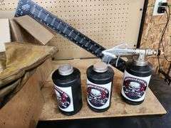 Undercoating and spraying guns, gloves, square