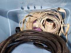 Electric wire, extension cords, tie-downs, miscellaneous