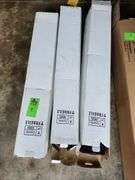 Advertisement signs quantity of three