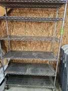 Wire shelving unit on wheels 6 shelves