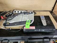 Dish receiver, surge protector, keyboard