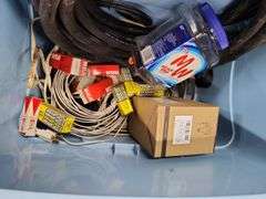 Electric wire, extension cords, tie-downs, miscellaneous