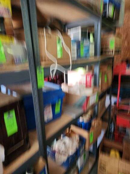 Metal shelving no contents