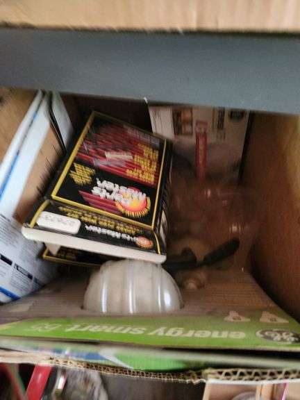 Light bulbs, sandpaper