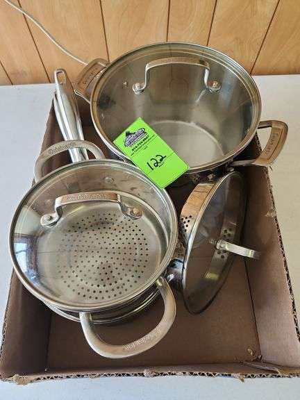 Stainless steel pots and pans