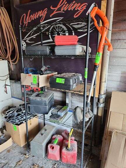 5 Shelf wire shelving unit only no contents