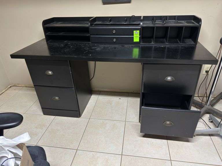 black desk