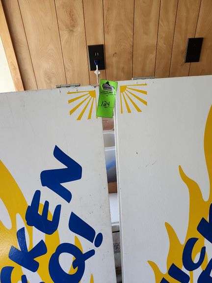 Sandwich advertisement boards two-sided
