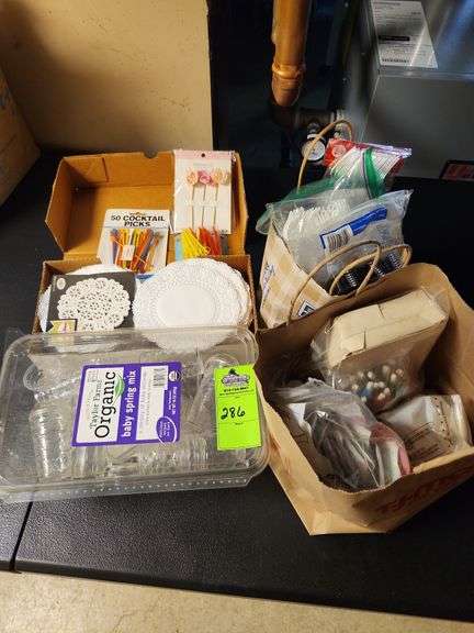 Assorted party supplies