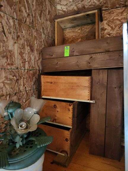 Miscellaneous lumber drawers light