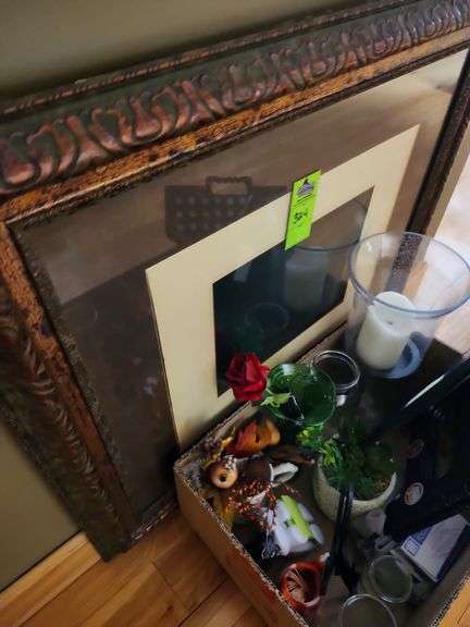 Picture frame and vases