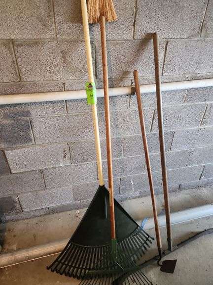 Rakes,squeegee, and hoe