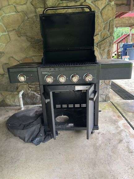 Gas grill,  pro series with side burner