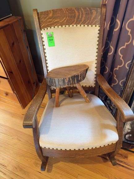 Rocking chair and stool