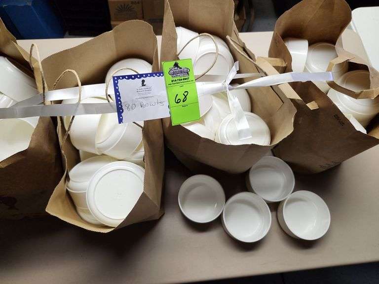Bowls quantity of 80