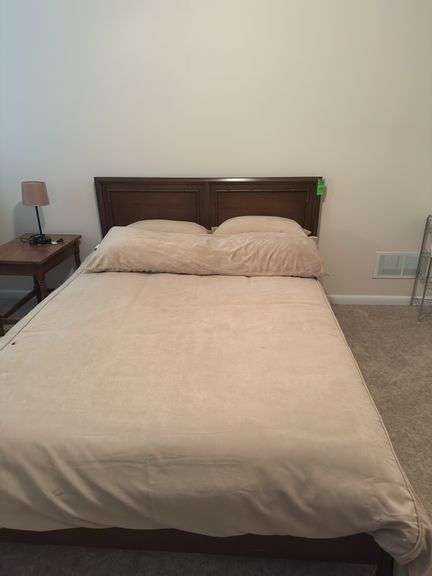 Full size bed with mattresses