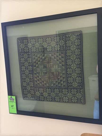 Crosstitch framed wall art