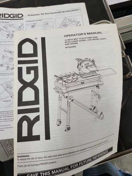 Wet saw with stand