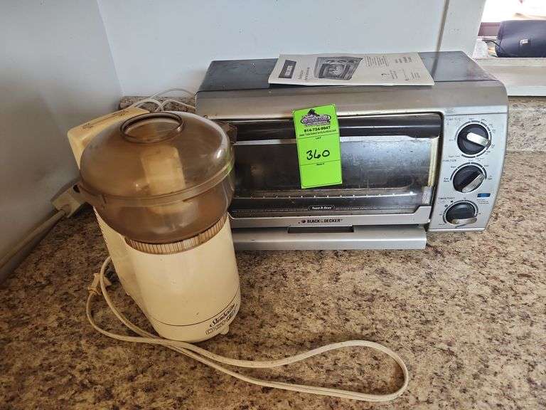 Toaster oven and food processor