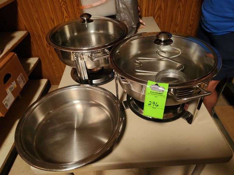 Round chafing dishes