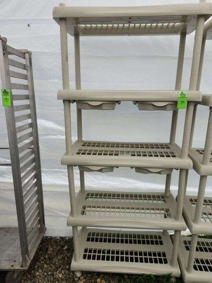 Plastic shelving