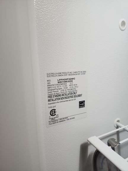 Frigidaire freezer