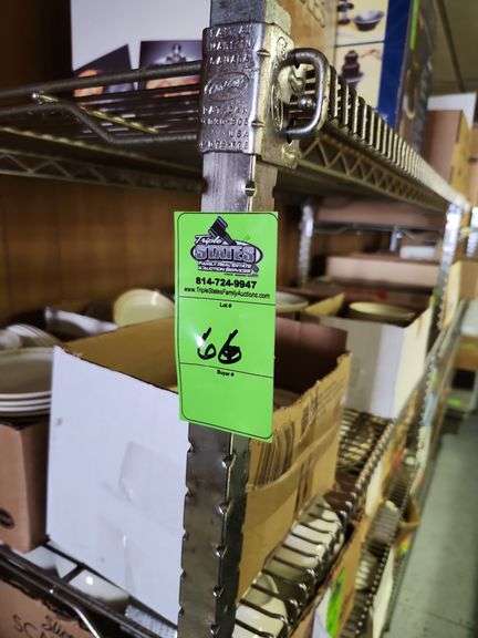 12 ft of wire metal shelving no contents