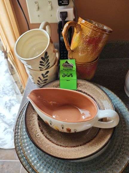 Dishes, gravy ladle  cups
