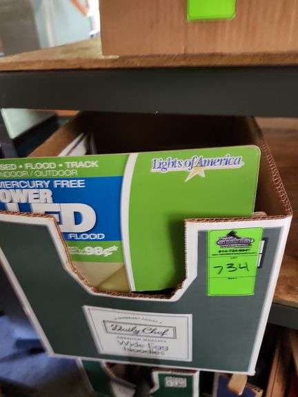 Light bulbs, sandpaper
