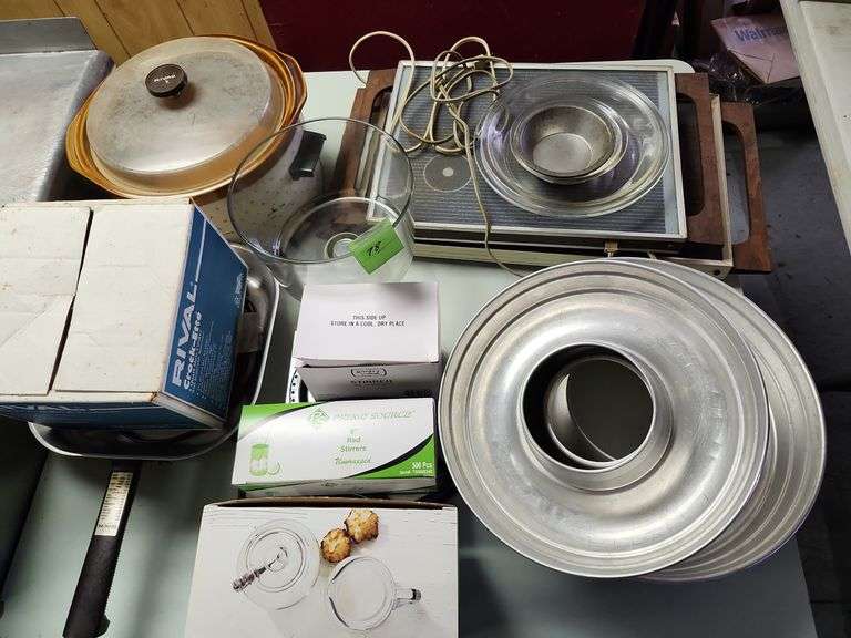 Warmers Crock-Pot coffee pot heater frying pan and bunt pans image