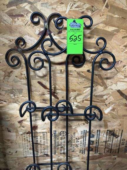 Two metal racks
