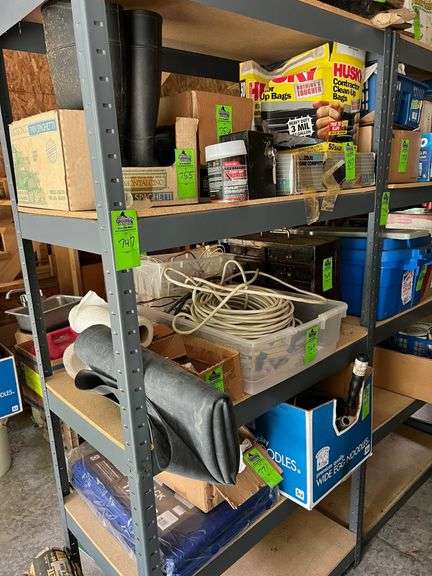Metal shelving no contents