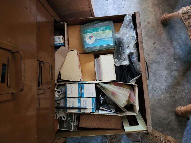 File cabinet with contents