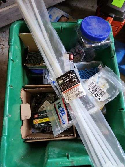 Assorted nails and screws