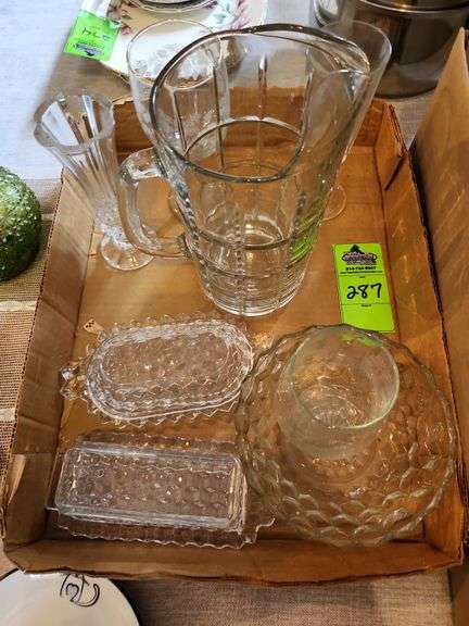 Glass bowl  butter dishes
