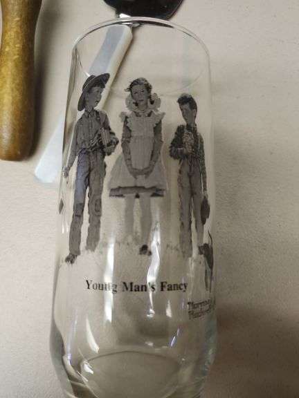 Norman Rockwell glasses quantity of 18