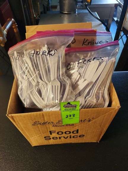 Plastic forks and knives
