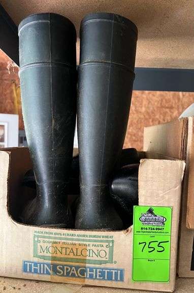 Assorted rubber boots