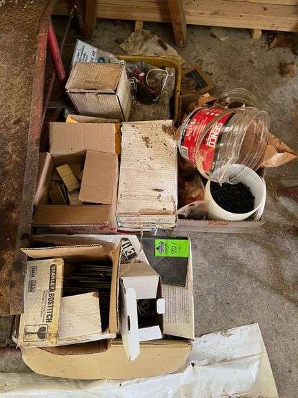 Assorted nails and screws