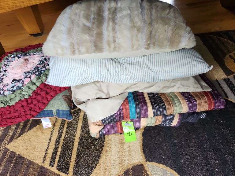 Pills, rugs, blankets