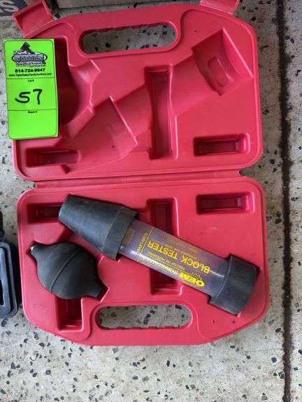 Block tester, combustion leak tester