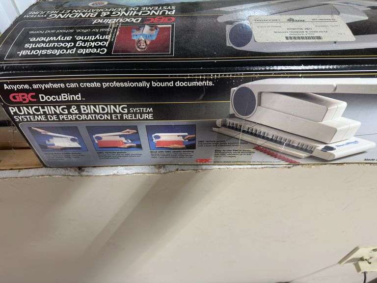 Trimmer and punching and binding system inbox