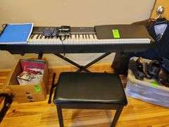 Donner keyboard with foot pedal stand and seat